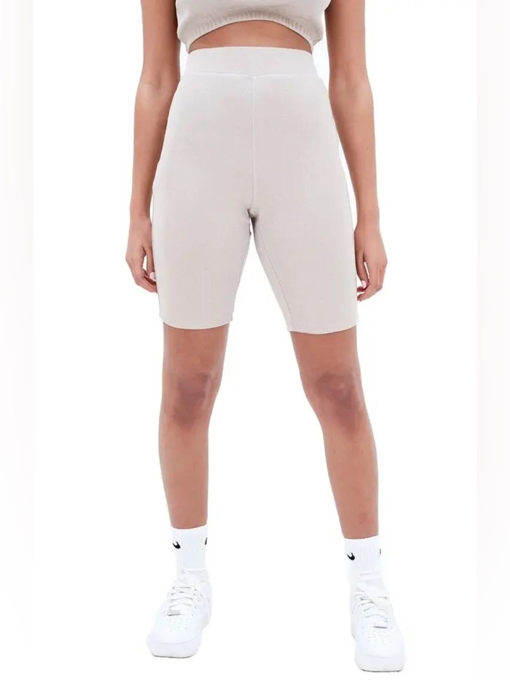 4th & Reckless Sia Cycling Shorts in Beige XS NWT